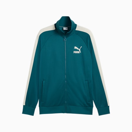 T7 ICONIC Track Jacket Men, Cold Green, small