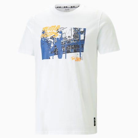 Take the Court Basketball Tee Men, PUMA White, small-SEA