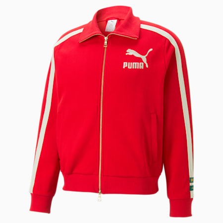 Track jacket PUMA x RHUIGI T7 da uomo, For All Time Red, small