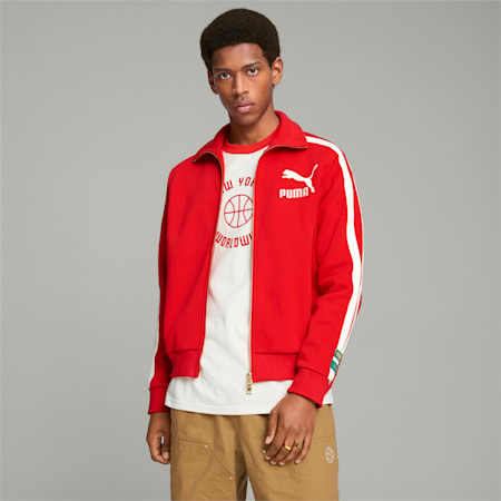 PUMA x RHUIGI Men's T7 Track Top, For All Time Red, small-AUS