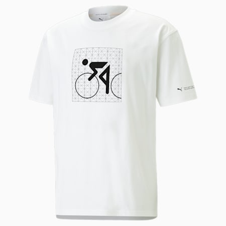 MMQ Graphic T-shirt voor heren, PUMA White, small