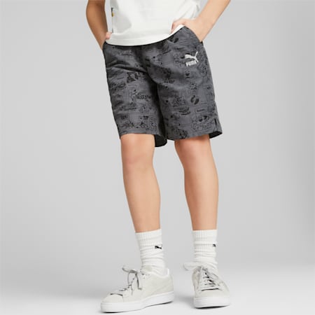 Classics Super Shorts Youth, PUMA Black, small-PHL