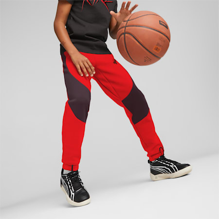 PUMA x MELO DIME Pants Youth, PUMA Black-For All Time Red, small-DFA