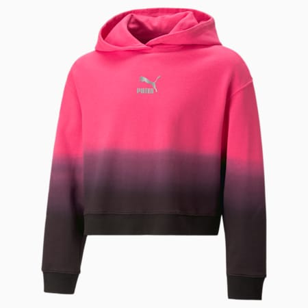 RULEB Terry Hoodie Youth, Glowing Pink, small