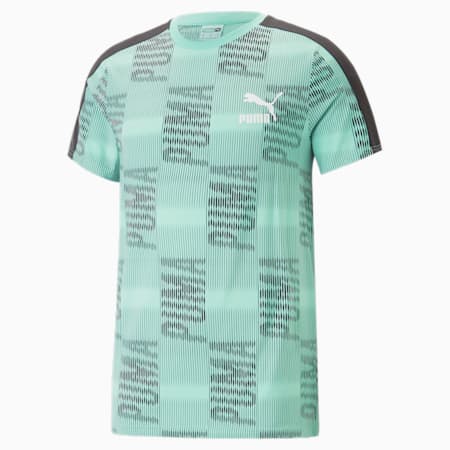 T7 Sport Tee Men, Mint-AOP, small