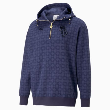 PUMA x DAPPER DAN Men's Hoodie, PUMA Navy, small-PHL