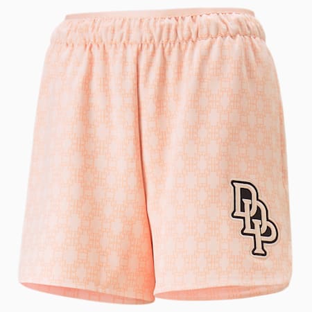 PUMA x DAPPER DAN Women's Shorts, Rose Dust, small-SEA