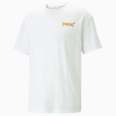 PUMA x 8ENJAMIN Graphic T-shirt voor heren, PUMA White, small