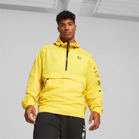 PUMA x STAPLE Anorak Jacket Men, Sun Ray Yellow, small-THA