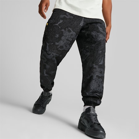 PUMA x STAPLE Woven Pants Men, PUMA Black, small-SEA