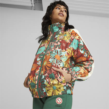 PUMA x LIBERTY Women's Printed Jacket, Pristine-AOP, small-AUS