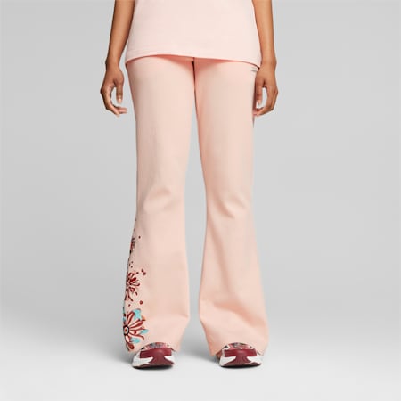 Pantalon évasé PUMA x LIBERTY Femme, Rose Dust, small-DFA