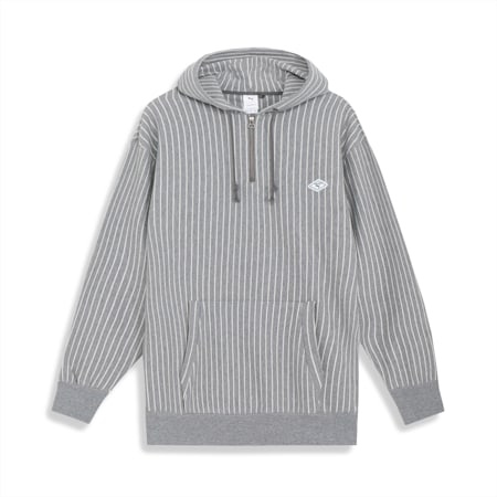 PUMA x NANAMICA Men's Hoodie, Medium Gray Heather-HEATHER, small-AUS