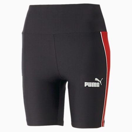 PUMA x Scuderia Ferrari x June Ambrose Women's Motorsport Bike Shorts, Rosso Corsa, small-AUS