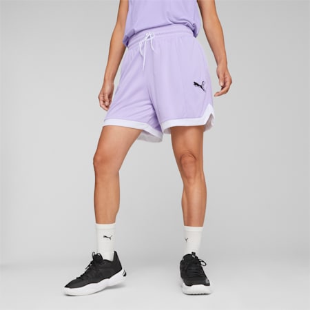 Arc-hitect Women's Mesh Basketball Shorts, Vivid Violet, small-AUS