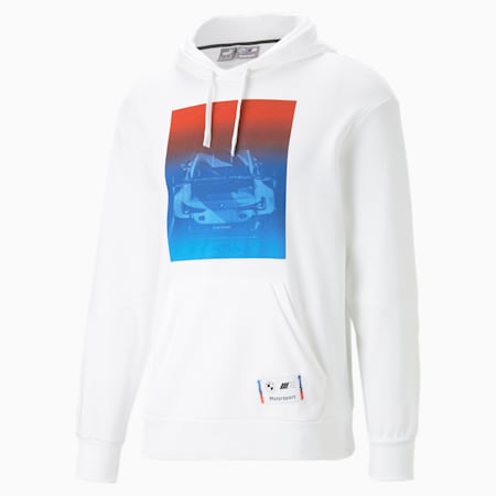 BMW M Motorsport Road Trip Hoodie Men, PUMA White, small