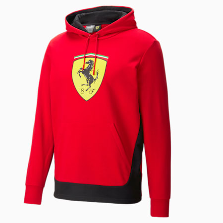 Scuderia Ferrari Big Shield hoodie voor heren, Rosso Corsa, small