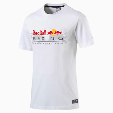 Red and shop white puma shirt