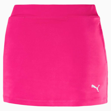 Golf Girls' Solid Knit Skirt, Fuchsia Purple, small-SEA