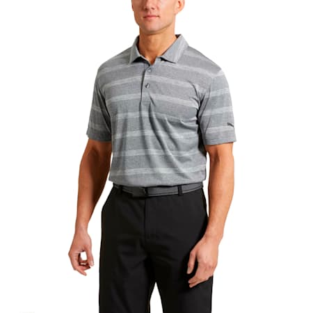 Golf Men's Pounce Stripe Polo, QUIET SHADE, small-SEA