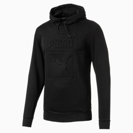 puma archive embossed logo hoodie