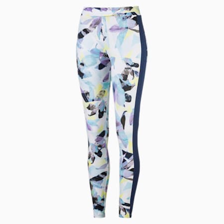 puma cheetah print side stripe t7 legging