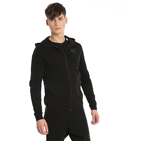 Pace evoKNIT Move Full Zip Men's Hoodie, Puma Black, small-SEA