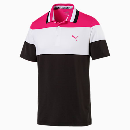 Nineties Men's Golf Polo, Fuchsia Purple, small-SEA