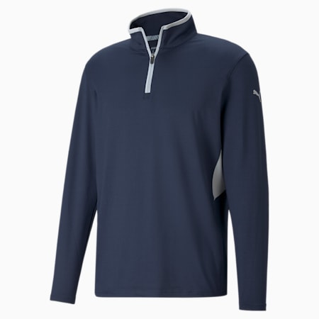 Rotation 1/4 Zip Men's Golf Pullover, Navy Blazer, small-AUS