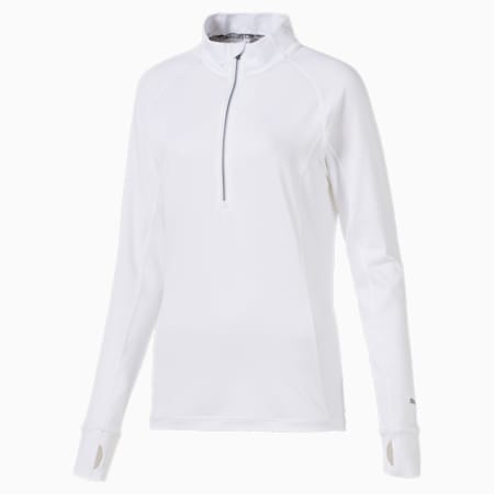 Rotation Quarter-Zip Women's Golf Pullover, Bright White, small-GBR