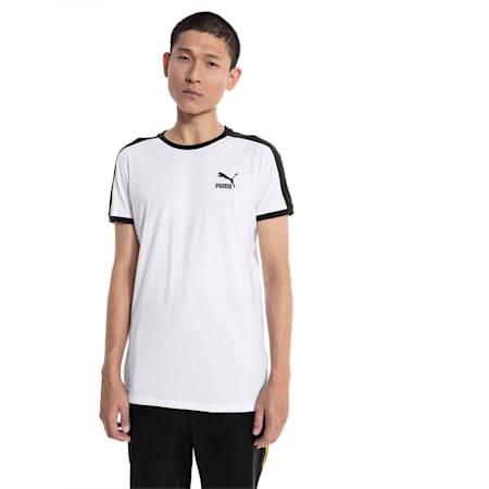 Iconic T7 Slim Men's Tee, Puma White, small-SEA