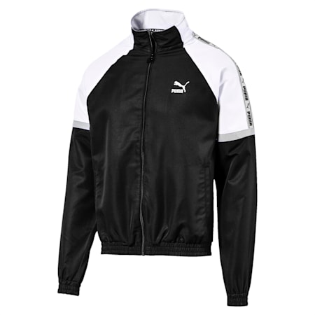 puma black and white jacket