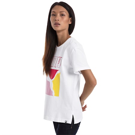 Graphics Women's Tee, Puma White, small-SEA