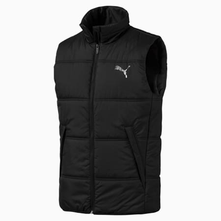 Essentials Padded Sleeveless Men's Vest, Puma Black, small-AUS