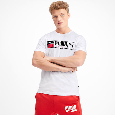 Gold Plate Brand Graphic Men’s Tee, Puma White, small-PHL