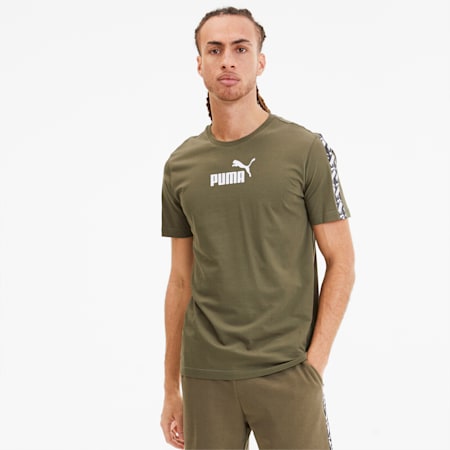 Amplified Men's Tee, Burnt Olive, small-SEA