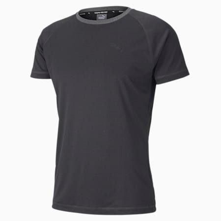 Slim Fit Men's Training Tee, Dark Gray Heather, small-SEA