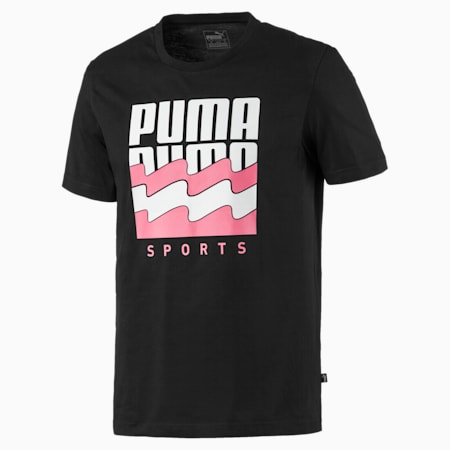 Summer Graphic Men's Tee, Puma Black, small-AUS