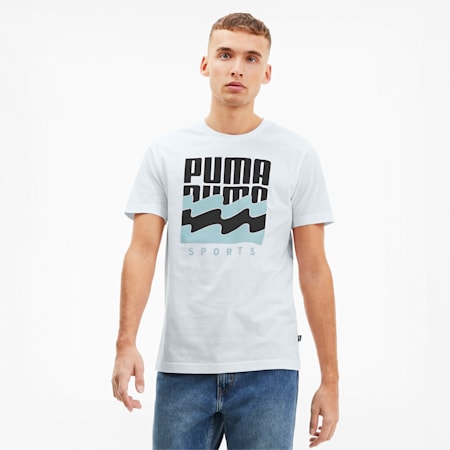 Summer Graphic Men's Tee, Puma White, small-SEA