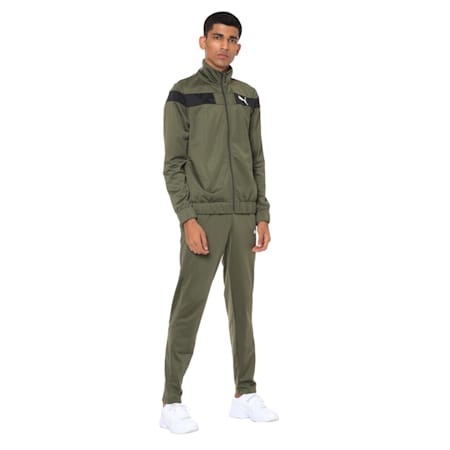 grey puma tracksuit mens