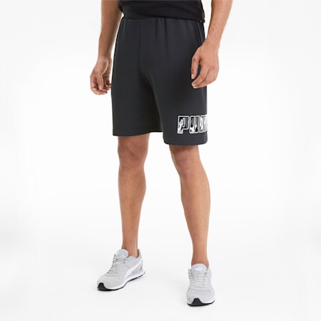 Rebel Camo 9" Men's Shorts, Puma Black, small-SEA