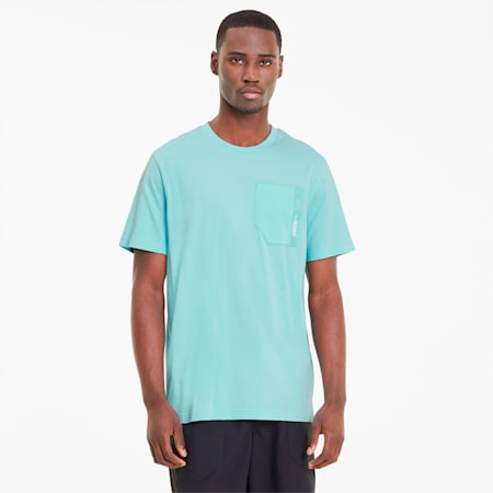 NU-TILITY Pocket Men's Tee, Aquamarine, small-SEA