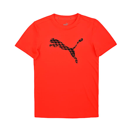 PUMA x Virat Kohli Kid's Graphic T-Shirt, Lava Blast, small-IND