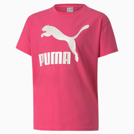 Classics Short Sleeve Youth Tee, Glowing Pink, small-SEA