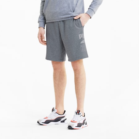 Rebel Knitted Men's Shorts, Medium Gray Heather, small-SEA