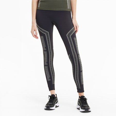 puma evoknit seamless panelled leggings