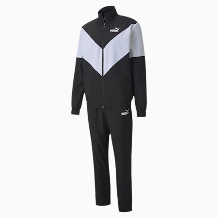 Woven Men's Tracksuit, Puma Black, small-IND