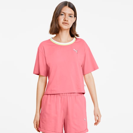 PUMA Celebration Women's Style Tee, Bubblegum, small-SEA