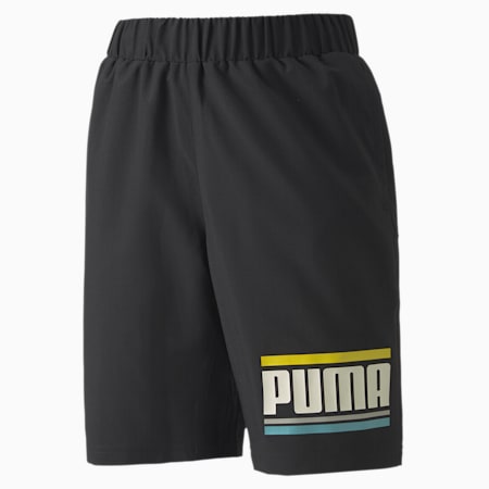 CELEBRATION Boys Woven Shorts, Puma Black, small-SEA