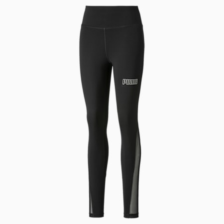 Active High Waisted Poly Women's Leggings, Puma Black, small
